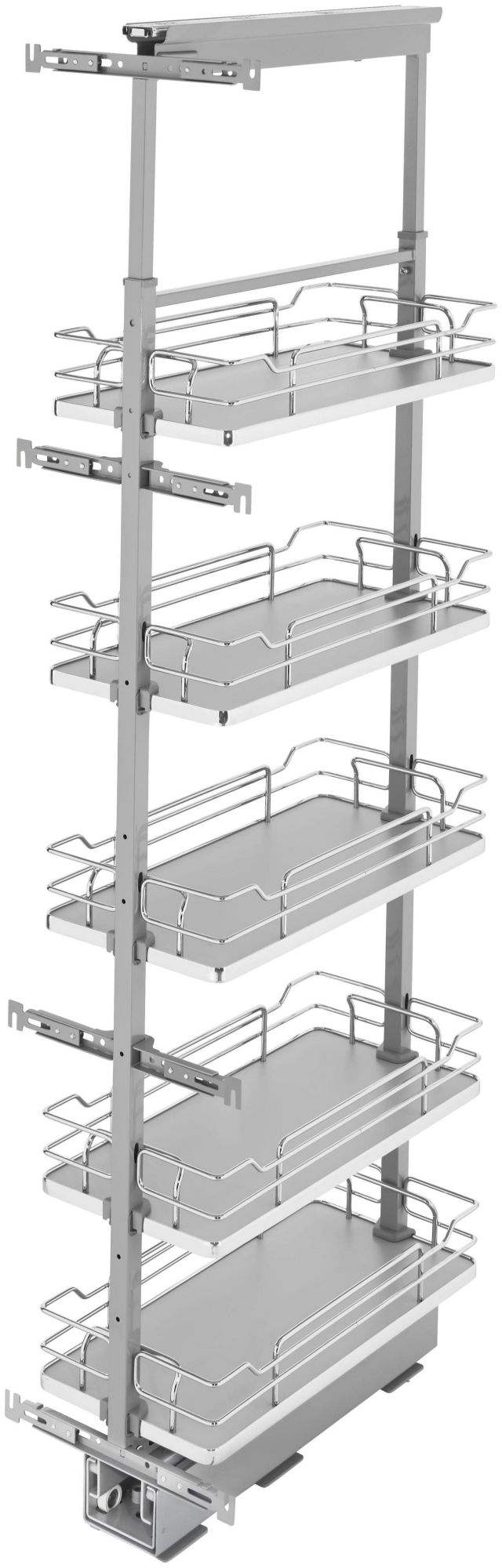 Photos - Furniture Hardware SOLID Rev-A-Shelf 5358-10 Contemporary 11-9/16"W x 58-1/4"H Soft Close  Shelf Pull Out Cabinet Pantry Organizer for Tall Pant 