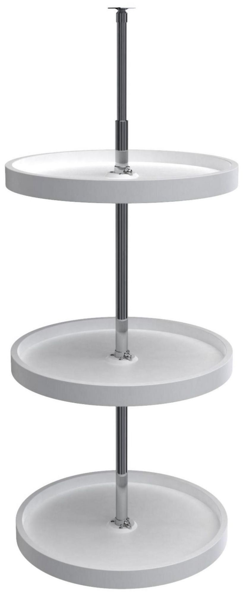 Photos - Wall Shelf Classic Rev-A-Shelf 6013-18-526  Triple 3 Tier 18" Full Circle Lazy Susan with 38-46" Adjustable Pole for Corner Wall Cabinet 