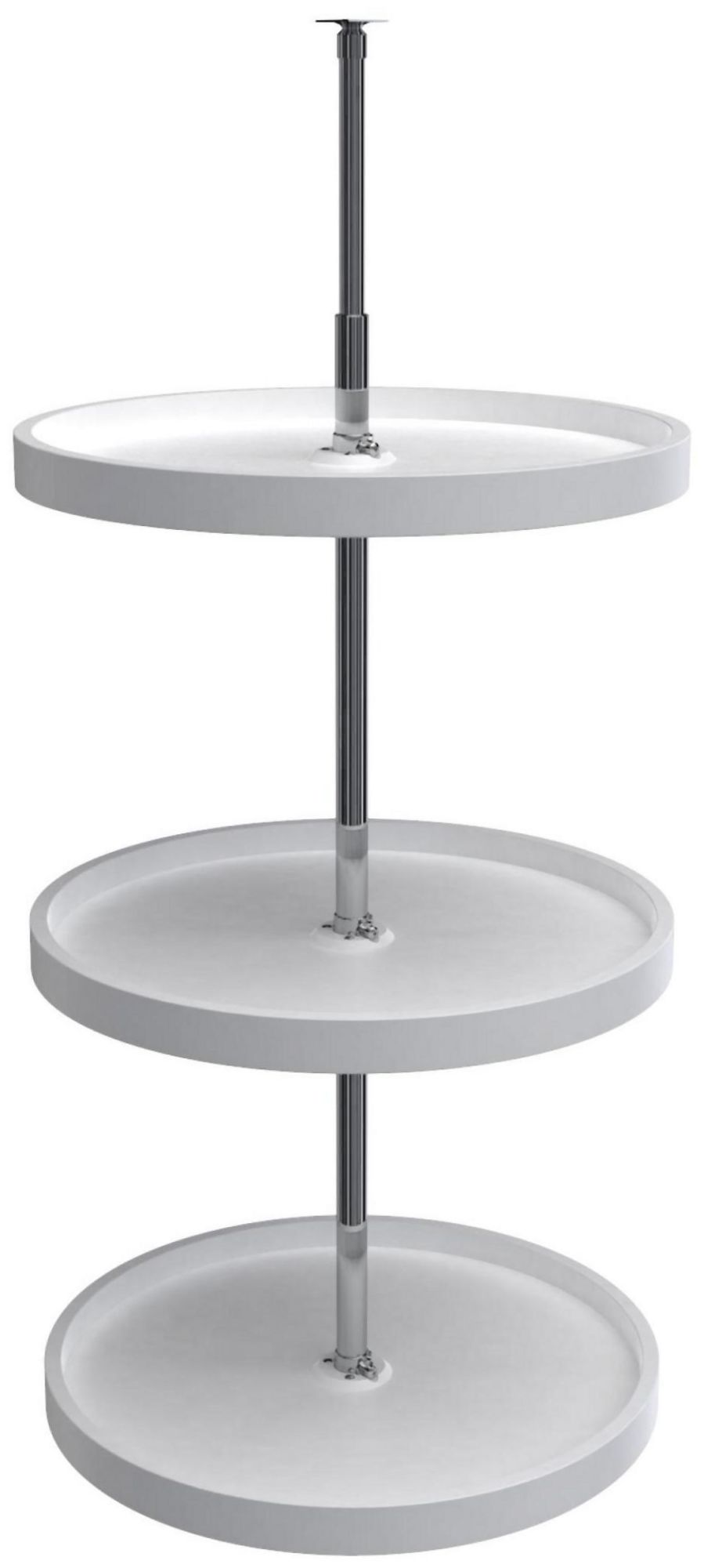 Photos - Wall Shelf Classic Rev-A-Shelf 6013-20-526  Triple 3 Tier 20" Full Circle Lazy Susan with 38-46" Adjustable Height Post for Corner Wall 