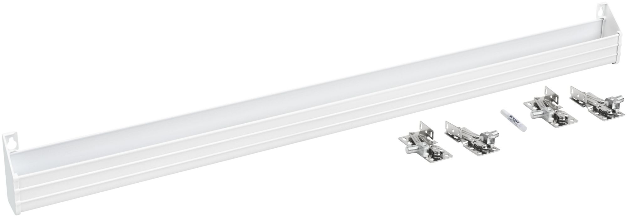 Rev-A-Shelf 6541-36SC-52 Sink Classics 36" Polymer Trim to Fit Slim Tip Out Sink Sponge Tray with Soft Close Hinges for Sink Base Cabinets White