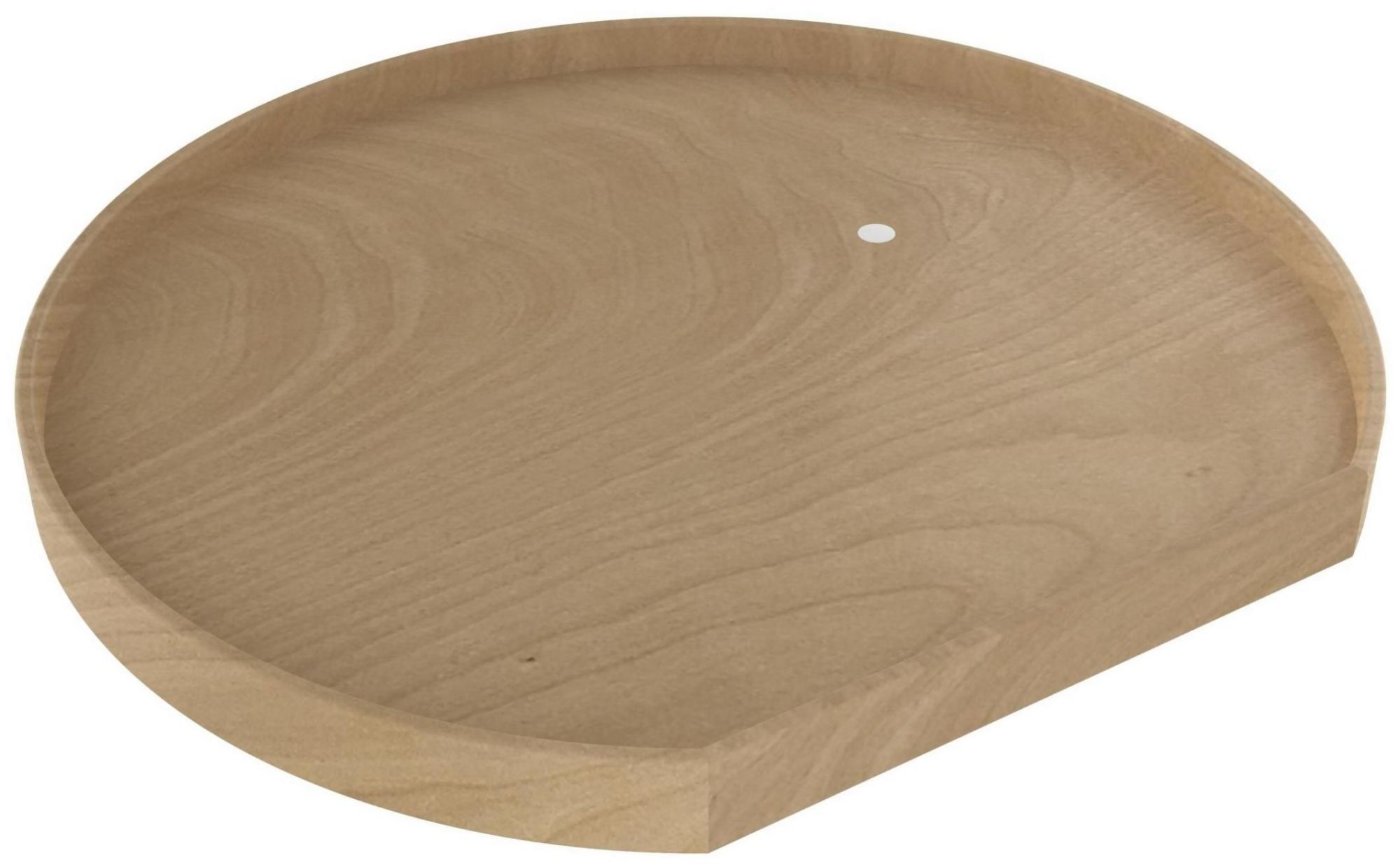 Rev-A-Shelf LD-4NW-201-32-1 Lazy Daisy 32" 1 Shelf Natural Wood D Shaped Flat Side Lazy Susan Shelf for Corner Base Cabinets - Shelf Only Maple