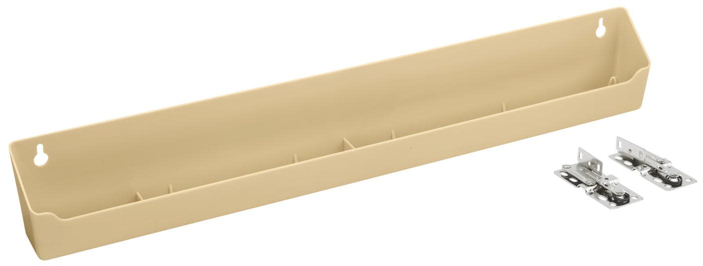 Photos - Furniture Hardware Rev-A-Shelf LD-6591-22-1 Lazy Daisy Single 22" Wide Polymer Tip-Out Tray with Hinges for Sink Base Cabinets Almond Storage a