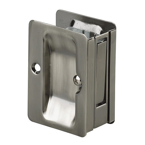 Photos - Door Lock Richelieu 1700-PSBC 3-1/4 Inch x 2-1/4 Inch Flush Rectangular Passage Pocket Door Pull Antique Nickel Sliding Door Hardware 