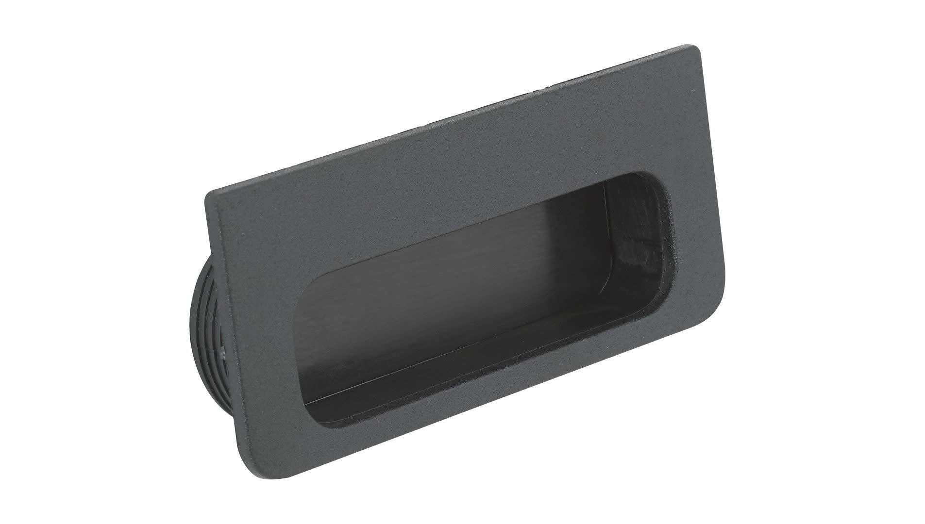 Photos - Furniture Hardware Richelieu 40250 3-15/16 Inch Long Flush Cabinet Pull from the Expression Collection Matte Black Cabinet Hardware Pulls Flush 