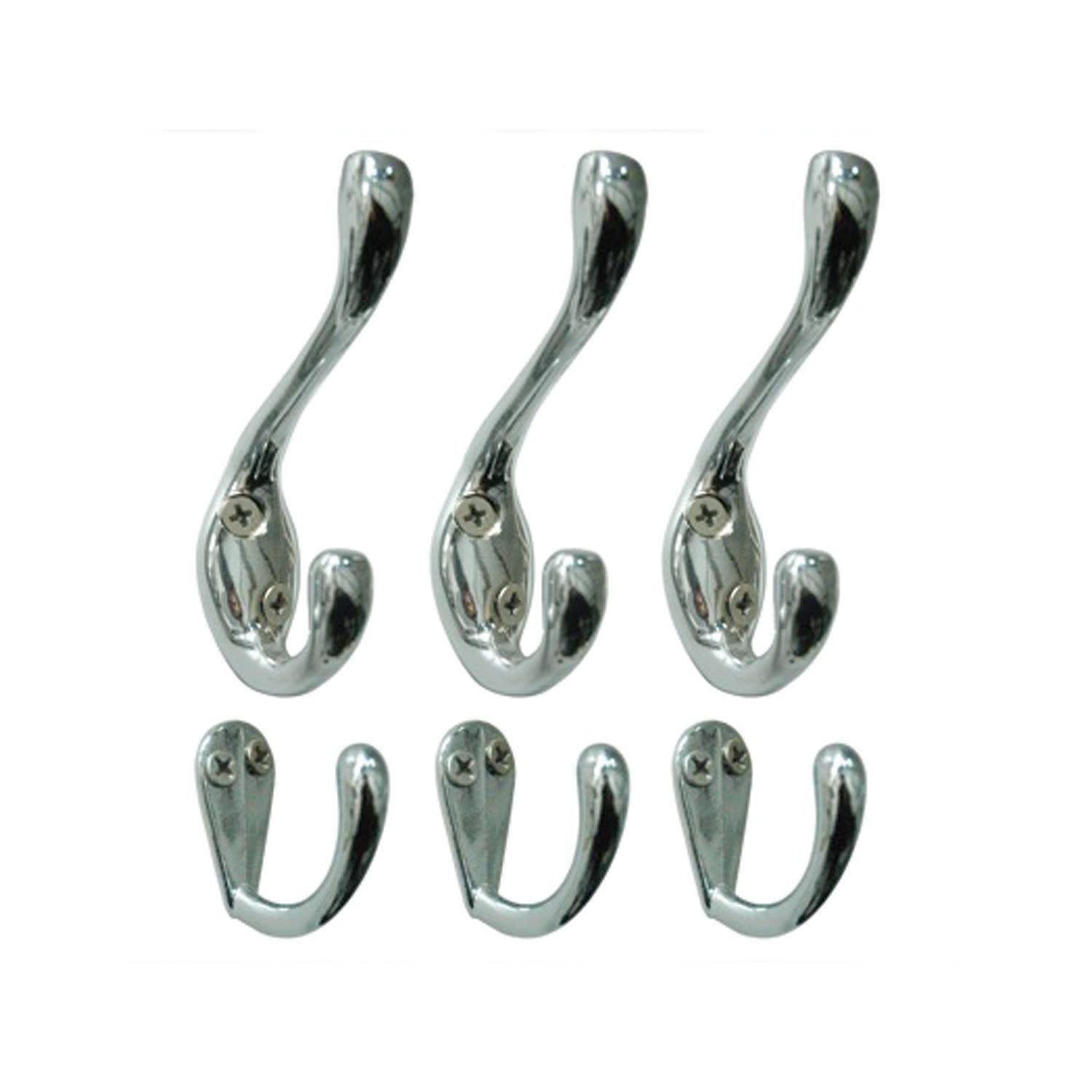 Photos - Towel Holder Richelieu 606 Single Robe Hook - 6 Pack Chrome Bathroom Hardware and Accessories Bathroom Hardware Robe Hooks 60643CR 