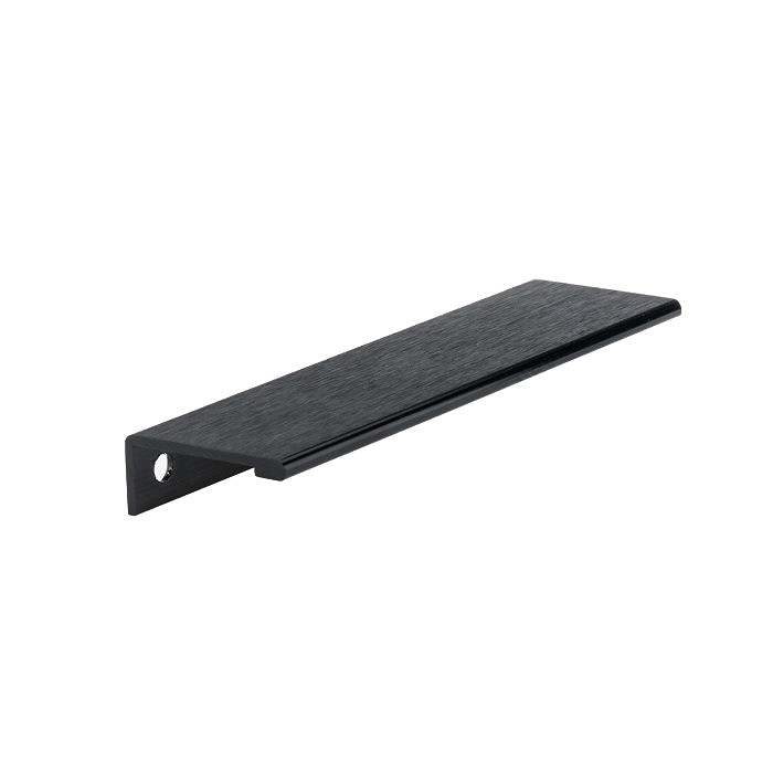 Photos - Furniture Hardware Richelieu BP9898128 5-13/16 Inch Long Finger Cabinet Pull Brushed Black Cabinet Hardware Pulls Finger BP9898128990