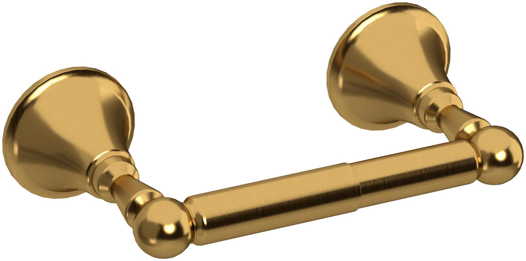 Photos - Toilet Paper Holder Riobel MM3 Momenti Wall Mounted Spring Bar  Brushed Gold Bathroom Hardware and Accessories Bathroom Hardw 