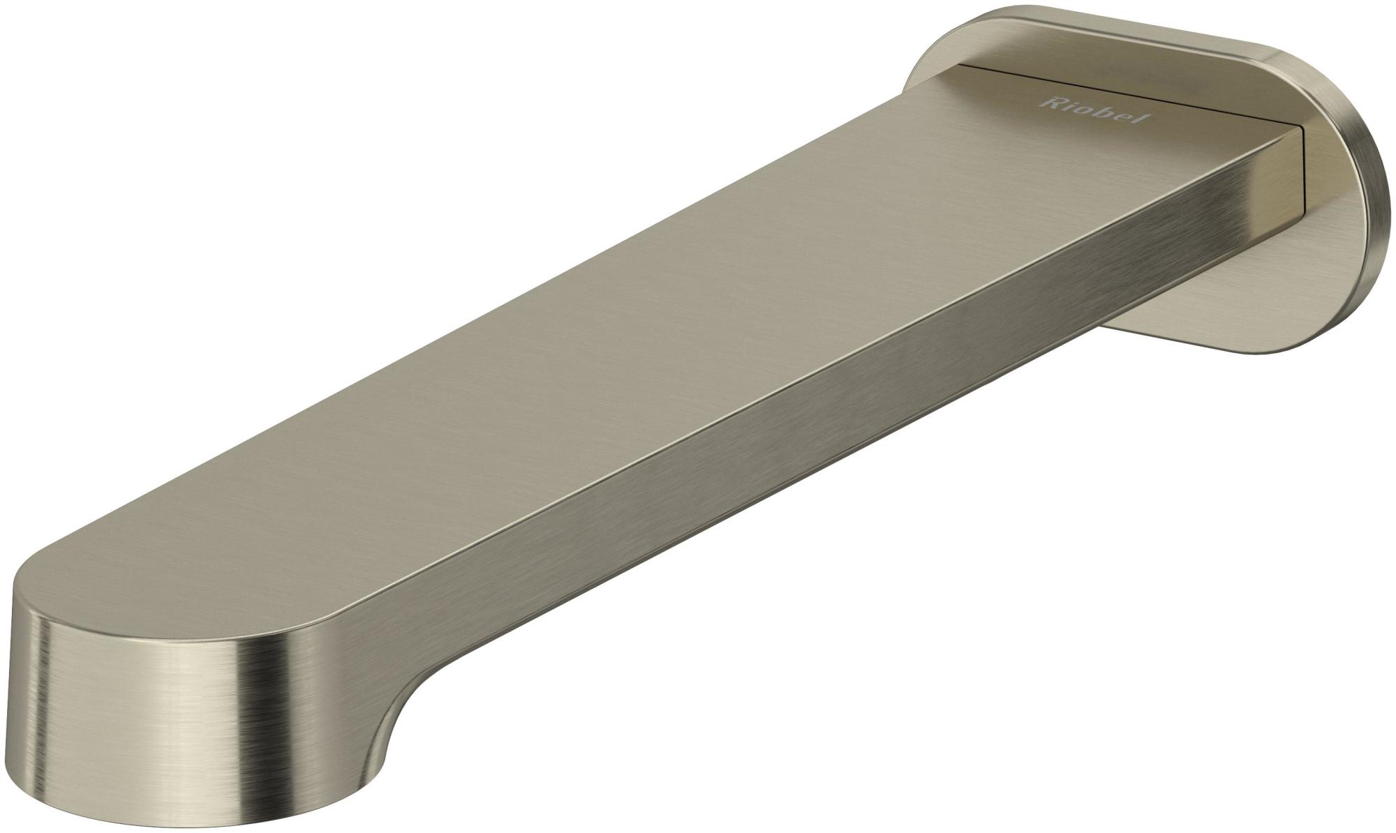 Photos - Pipe Trap Riobel NB80 Nibi 8-1/8" Tub Spout Brushed Nickel Bath and Shower Accessories Tub Spouts Non Diverter Tub Spouts NB80BN 