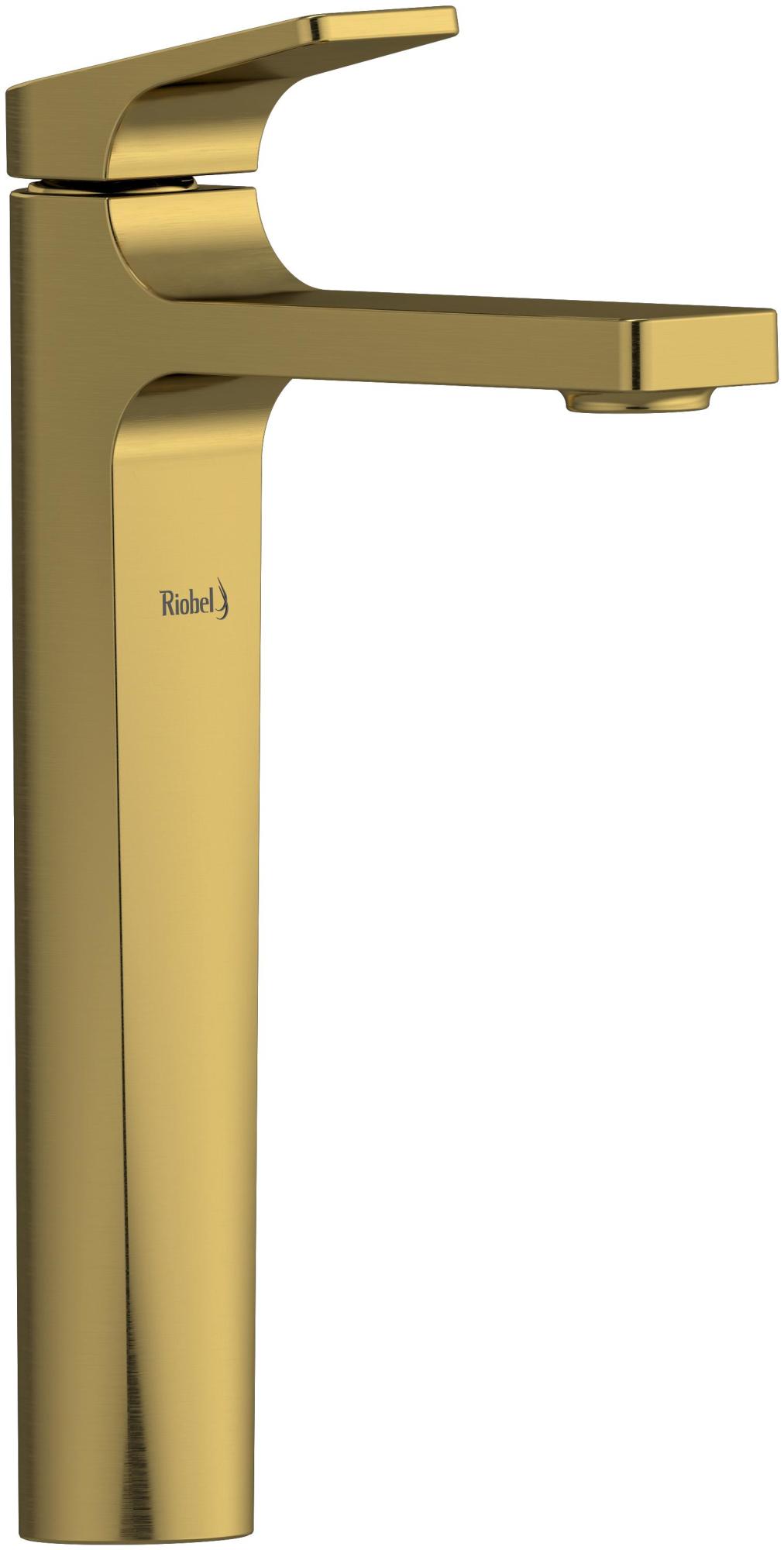 Photos - Tap Riobel ODL01 Ode 1.2 GPM Single Hole Bathroom Faucet Brushed Gold Faucet Bathroom Sink Faucets Single Handle ODL01BG 