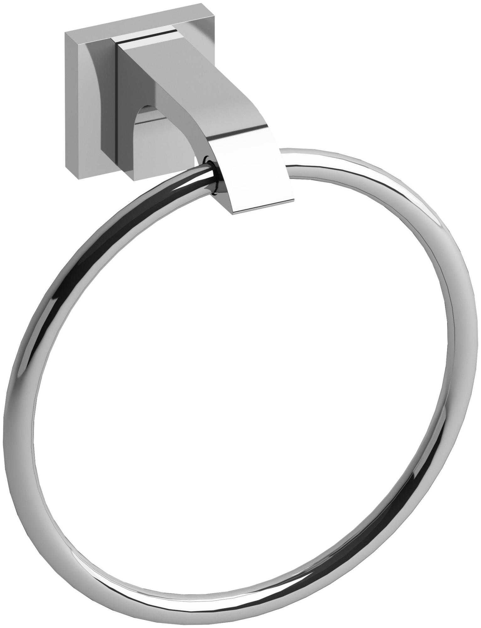 Photos - Towel Holder Riobel ZO7 Zendo 6-1/2" Wall Mounted Towel Ring Chrome Bathroom Hardware and Accessories Bathroom Hardware Towel Rings ZO7C 