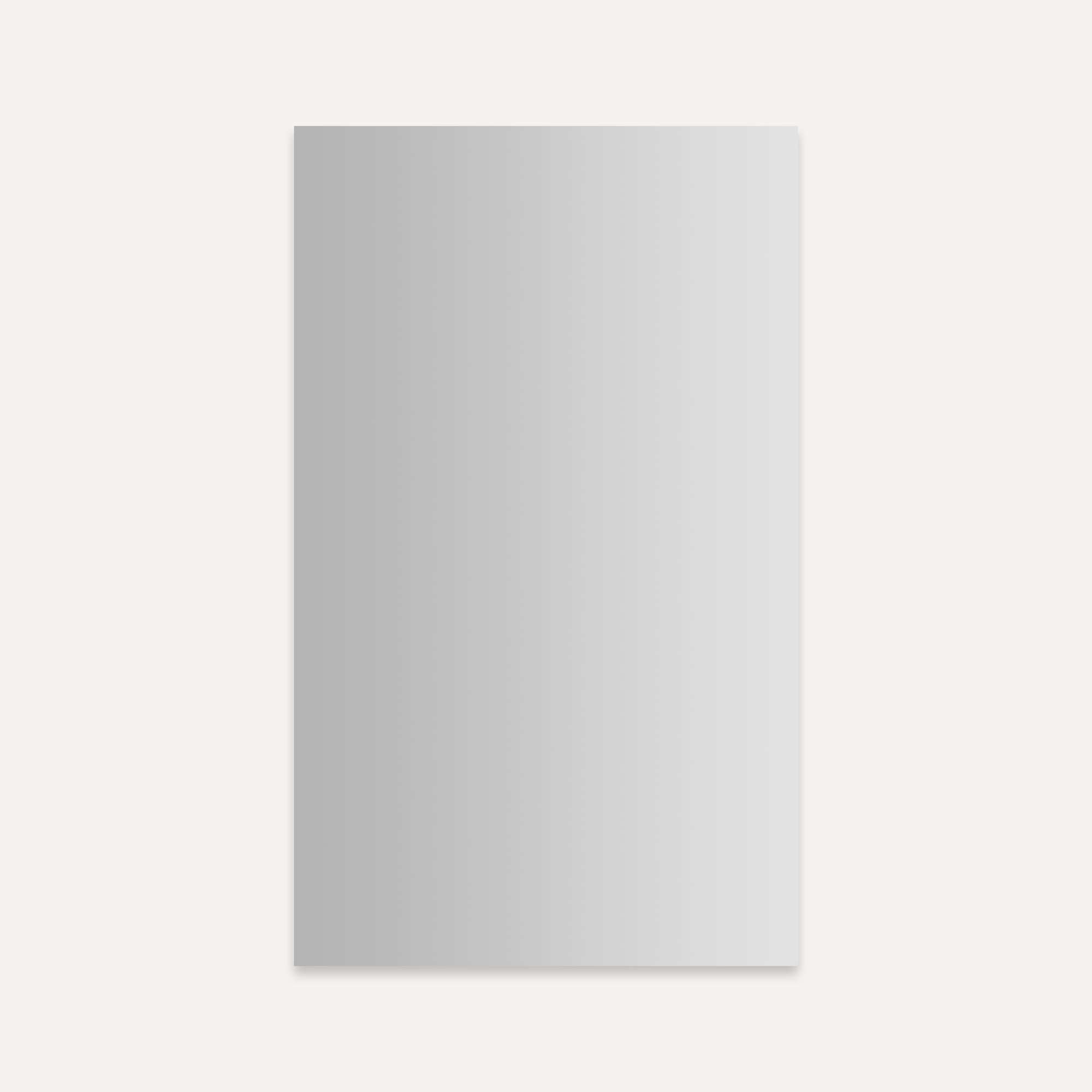 Robern MODM2440FP Modular Mirrors 23-1/4" W x 39-3/8" H Modern Rectangular Aluminum Frameless Bathroom Wall Mirror Mirrored Home Decor Mirrors