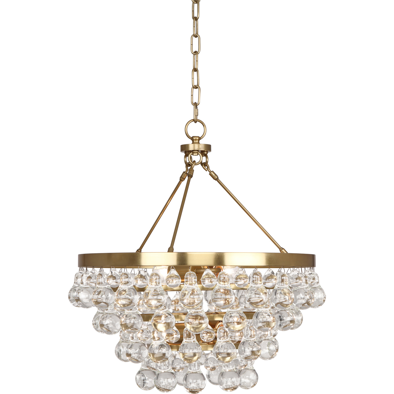 Photos - Chandelier / Lamp Abbey Robert  Bling S Chandelier Bling 4 Light 21" Wide Waterfall Chandelier Antique Brass Indoor Lighting Chandeliers 1000 