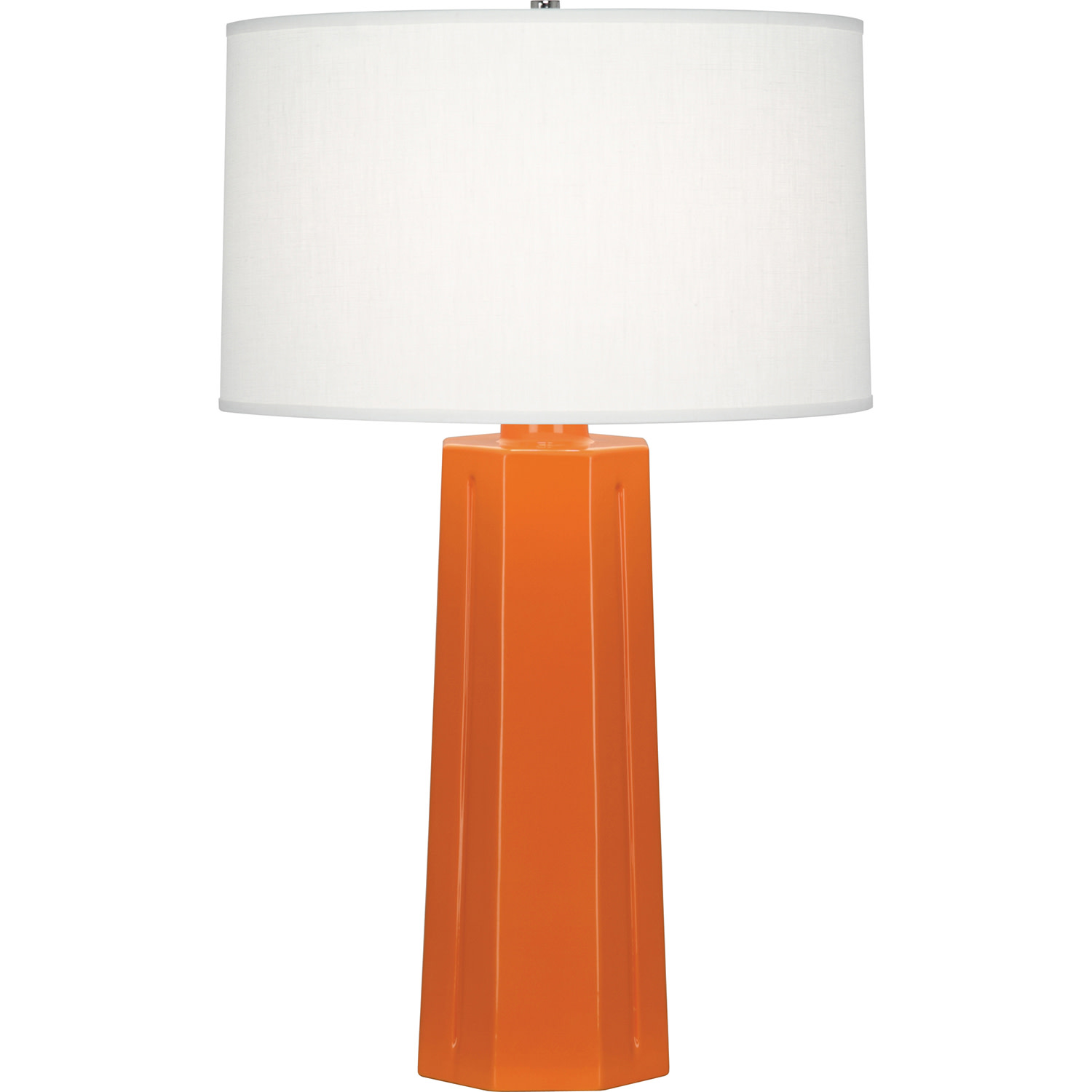 Photos - Desk Lamp Abbey Robert  Mason TL Mason 26" Tall Buffet Table Lamp with Linen Shade Pumpkin Lamps Table Lamps 963 
