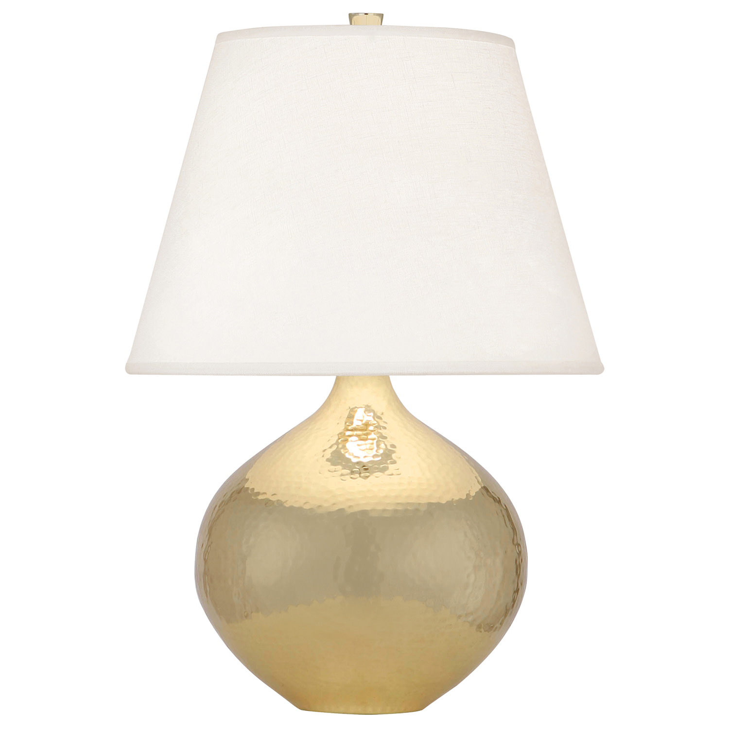 Photos - Desk Lamp Abbey Robert  Dal Vessel AL Dal 19" Tall Vase Table Lamp with Linen Shade Modern Brass Lamps Table Lamps 9870 