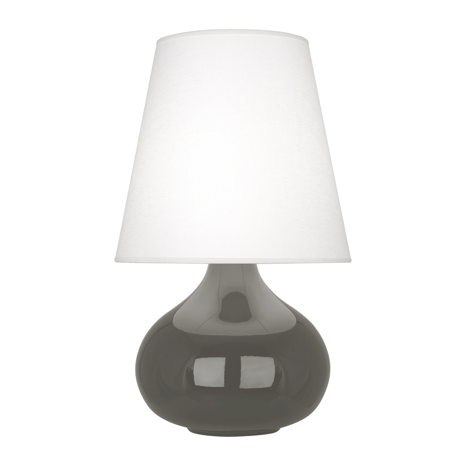 Photos - Desk Lamp Abbey Robert  June Oyster AL June 24" Tall Vase Table Lamp with Oyster Linen Shade Ash Lamps Table Lamps CR93 