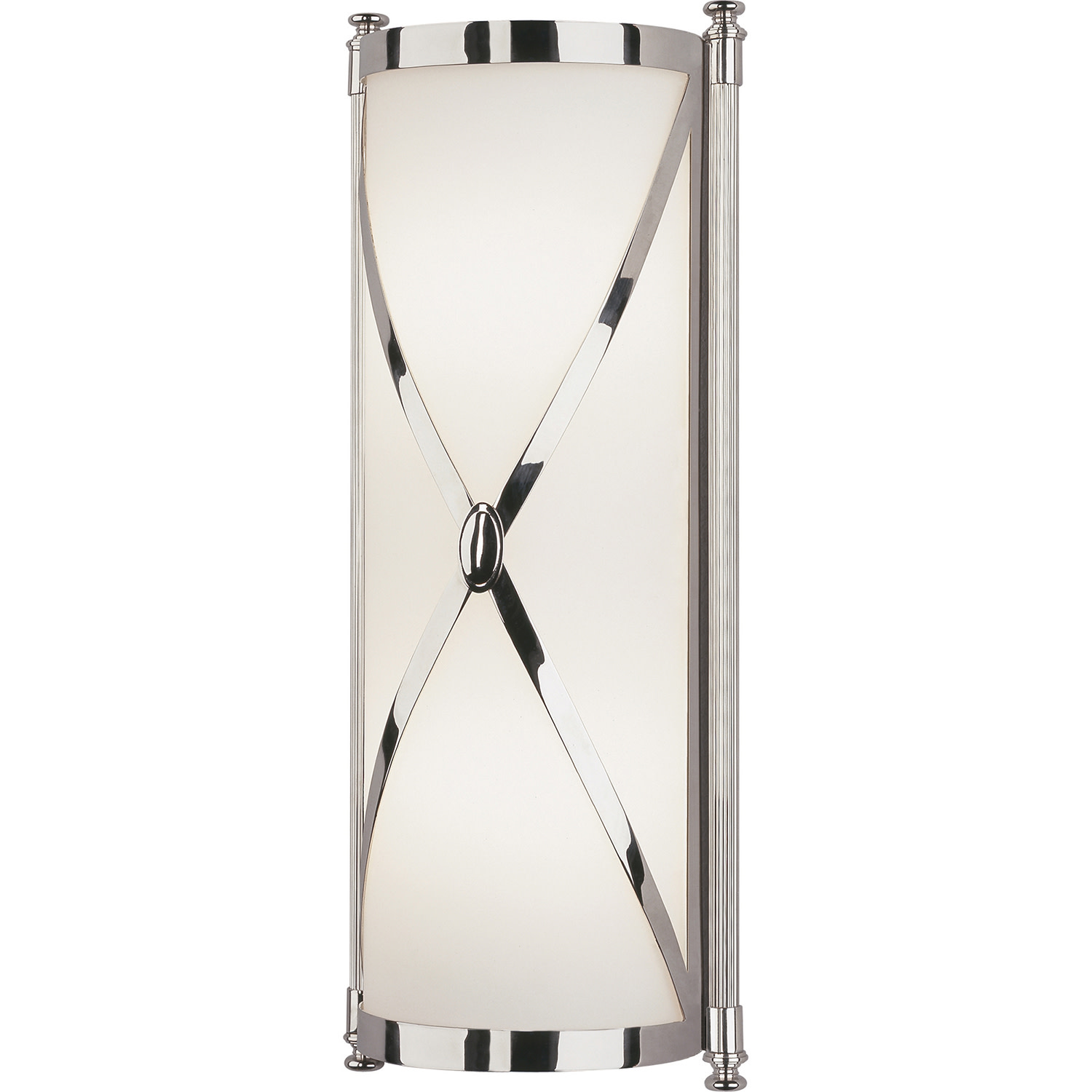 Photos - Chandelier / Lamp Abbey Robert  Chase Wall Chase 2 Light 16" Tall Wall Sconce with Cased Glass Shade Polished Nickel Indoor Lighting Wall Sconc 