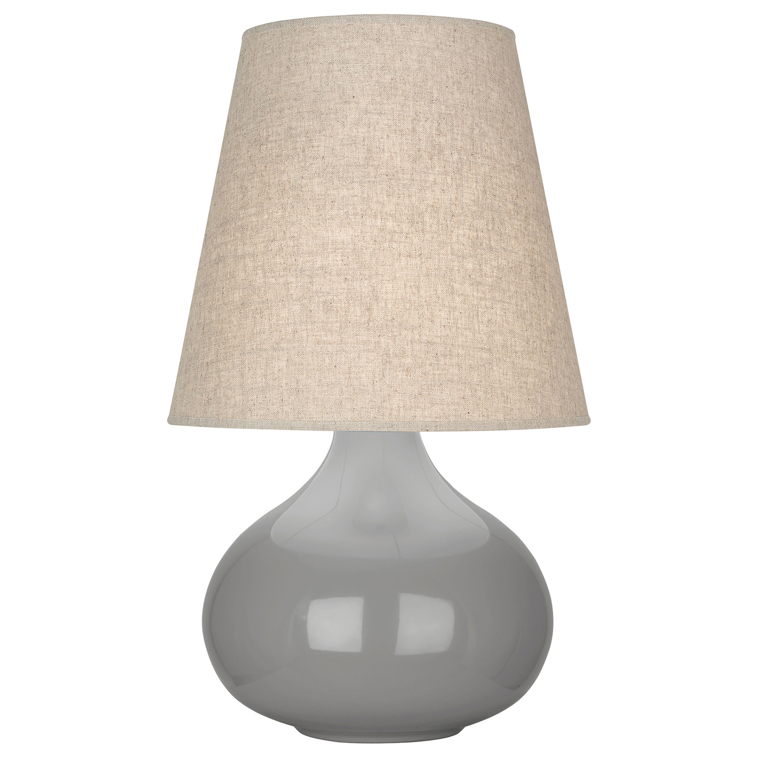 Photos - Desk Lamp Abbey Robert  June Buff AL June 24" Tall Vase Table Lamp with Linen Shade Smoky Taupe Lamps Table Lamps ST91 
