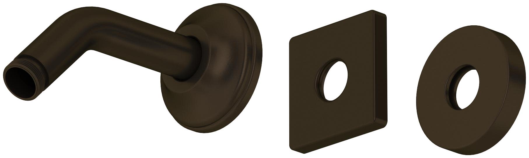 Photos - Shower Riser Rail & Head Holder ROHL 1440/5 5" Reach Wall Mount Shower Arm Tuscan Brass Bath and Shower Accessories Shower Components S (Living Finish)