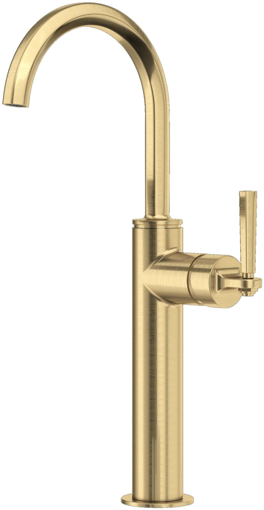 Rohl MD02D1LM Modelle 1.2 GPM Single Hole Bathroom Faucet Antique Gold Faucet Bathroom Sink Faucets Single Handle