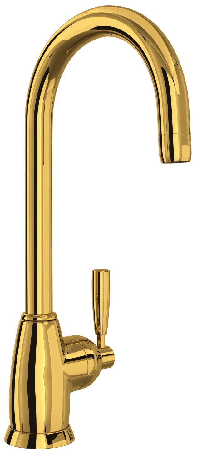 Photos - Tap ROHL U4842LS2 Holborn 1.5 GPM Single Hole Bar Faucet Unlacquered Brass  Faucet Bar Single Handle U4842LSULB2 (Living Finish)