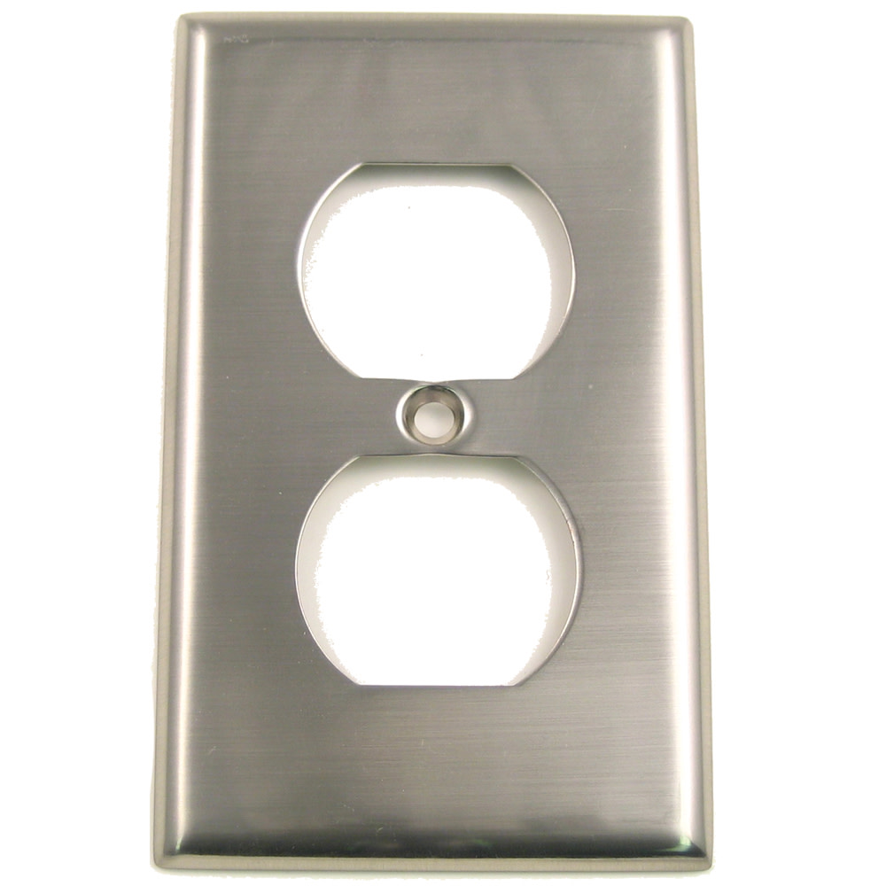 Photos - Socket COVER Rusticware 783 Single 1 Gang Duplex Outlet Wall  Satin Nickel Wall Controls Wall Plates Outlet Plates 783SN 
