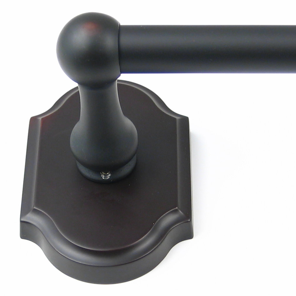 Photos - Towel Holder Hardware Rusticware 8618 Wenmoor 18" Classic Single Towel Bar with Backplates Oil Rubbed Bronze Bathroom  and Accessories Bat 