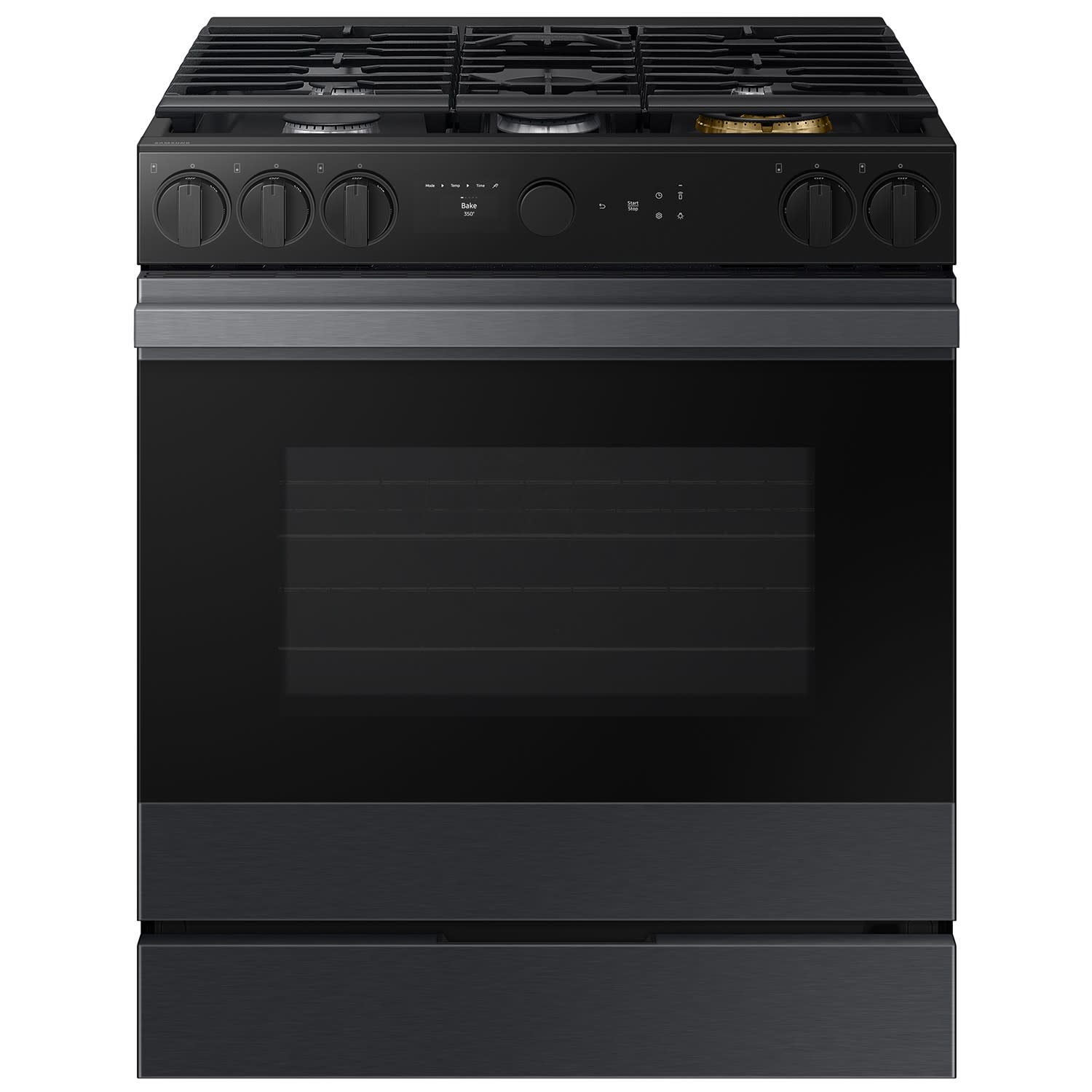 Photos - Cooker Samsung NSG6DG8500AA Bespoke 30 Inch Wide 6 Cu. Ft. Slide In Fingerprint Resistant Gas Range with Convection+ and Air Fry Ma 