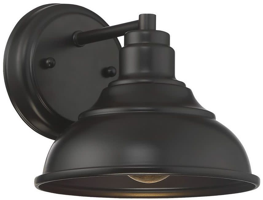 Photos - Floodlight / Street Light SAVOY House 5-5630-DS Dunston DS 1 Light 7.5" Tall Outdoor Wall Sconce English Bronze Outdoor Lighting Wall Sconces Outdoor 