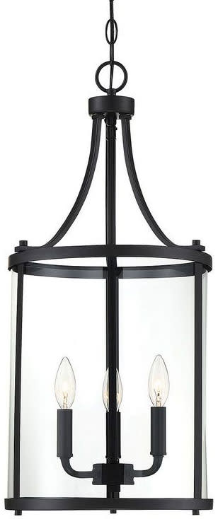 Photos - Chandelier / Lamp SAVOY House 7-1040-3 Penrose 3 Light 12" Wide Taper Candle Pendant Black Indoor Lighting Pendants 7-1040-3-BK 
