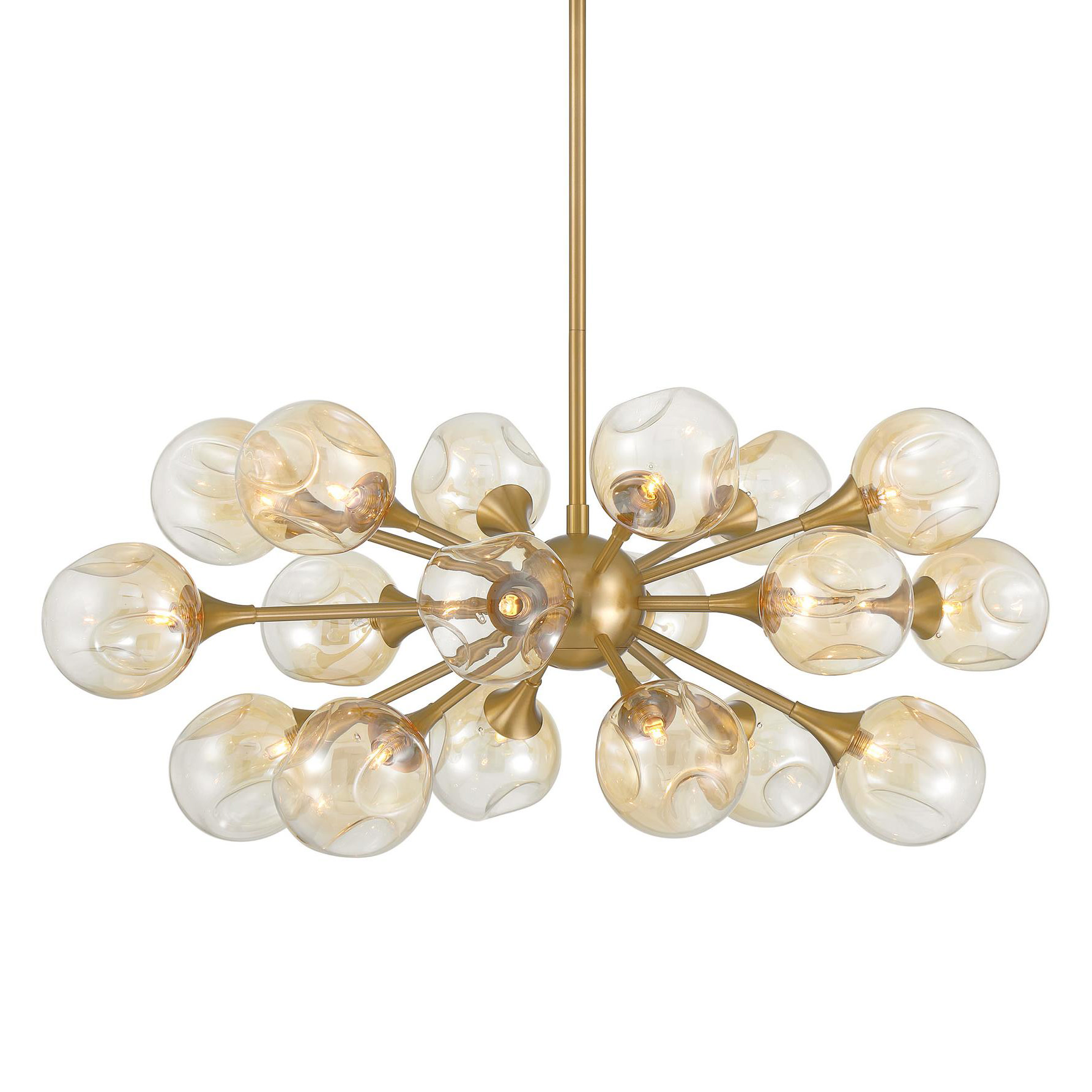 Photos - Chandelier / Lamp Savoy House 1-7935-18 Matisse 18 Light 21" Wide Sputnik Chandelier Warm Brass Indoor Lighting Chandeliers 1-7935-18-322