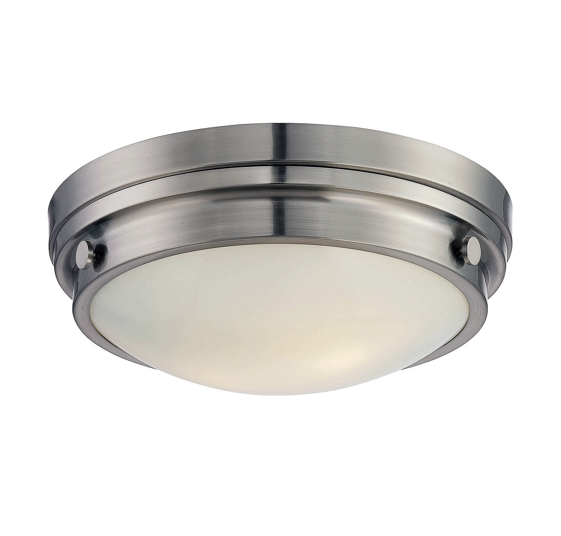 Photos - Chandelier / Lamp SAVOY House 6-3350-14 Lucerne 2 Light Flush Mount Ceiling Fixture Satin Nickel Indoor Lighting Ceiling Fixtures Flush Mount 