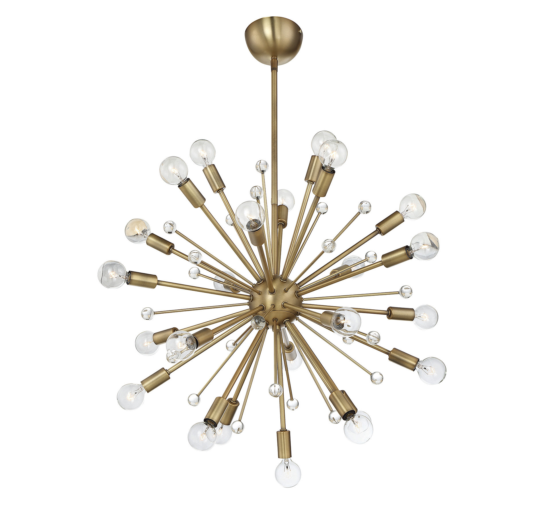Photos - Chandelier / Lamp SAVOY House 7-6099-24 Galea 24 Light 22" Wide Abstract Sputnik Chandelier Warm Brass Indoor Lighting Chandeliers 7-6099-24-3 