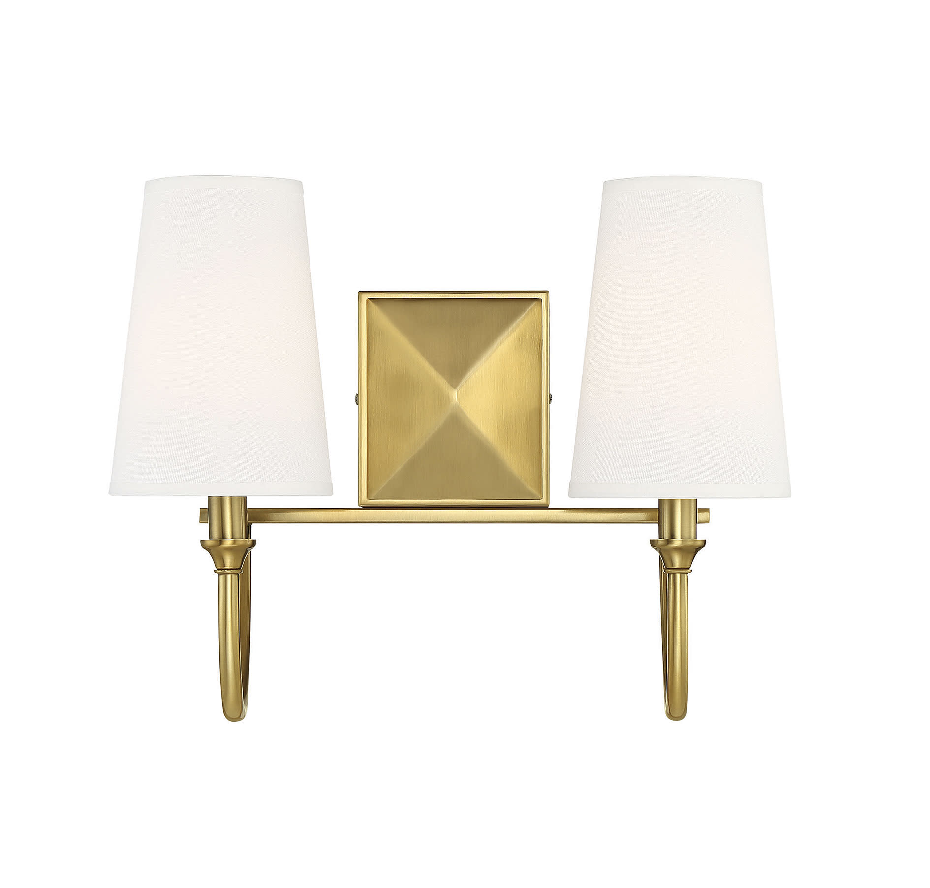 Photos - Chandelier / Lamp SAVOY House 8-2542-2 Cameron 2 Light 15" Wide Bathroom Vanity Light Warm Brass Indoor Lighting Bathroom Fixtures Vanity Ligh 
