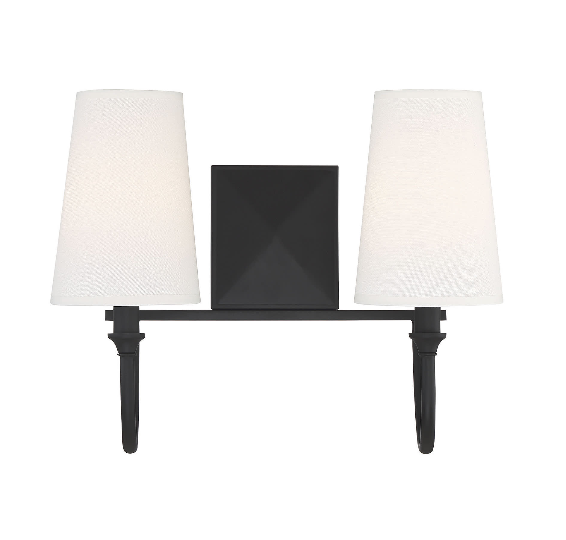 Photos - Chandelier / Lamp SAVOY House 8-2542-2 Cameron 2 Light 15" Wide Bathroom Vanity Light Matte Black Indoor Lighting Bathroom Fixtures Vanity Lig 
