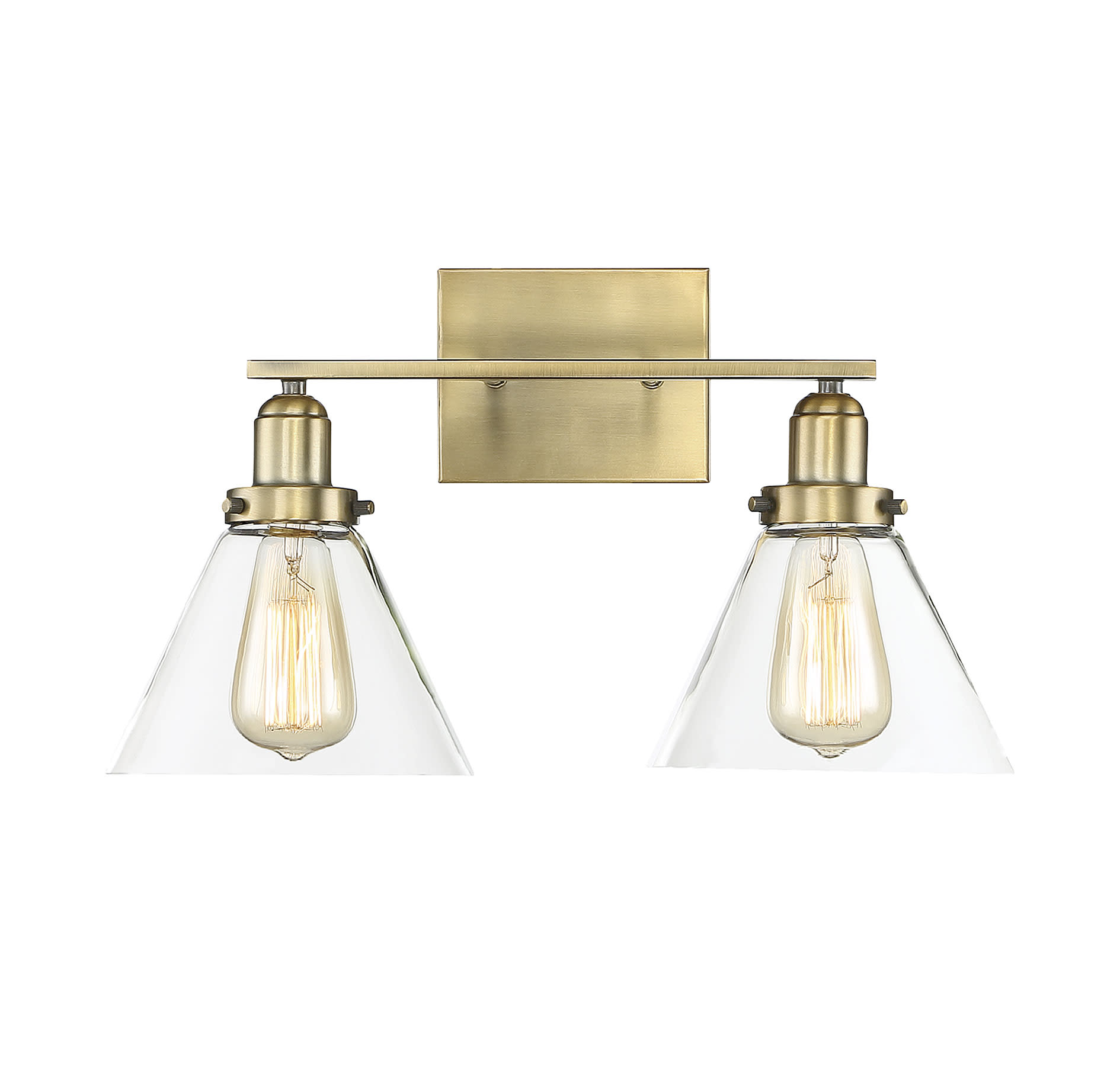 Photos - Chandelier / Lamp SAVOY House 8-9130-2 Drake 2 Light 18" Wide Bathroom Vanity Light Warm Brass Indoor Lighting Bathroom Fixtures Vanity Light 