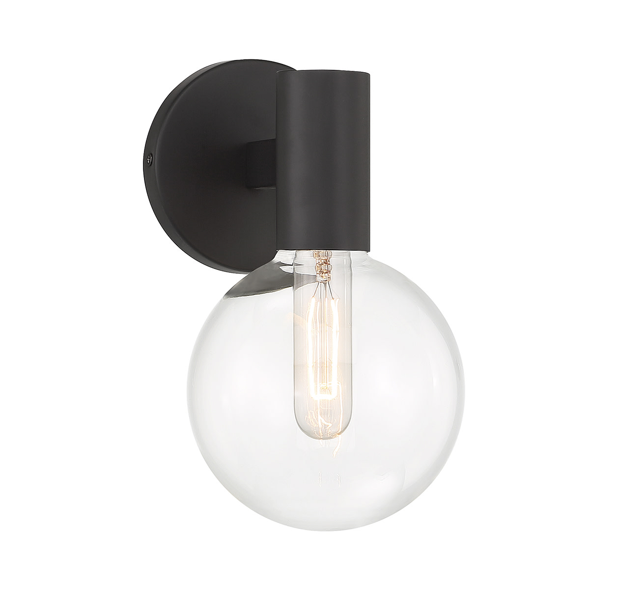Photos - Chandelier / Lamp SAVOY House 9-3076-1 Wright 10" Tall Wall Sconce Matte Black Indoor Lighting Wall Sconces 9-3076-1-89 