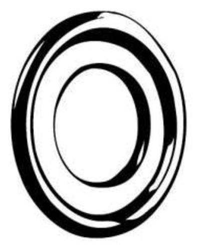 Photos - Door Lock Deadbolt Schlage 38-031 2 1/2" Diameter Steel  Adapter Ring Bore 2-1/8" down to 1/2" Oil Rubbed Bronze Hardware Accessories a 