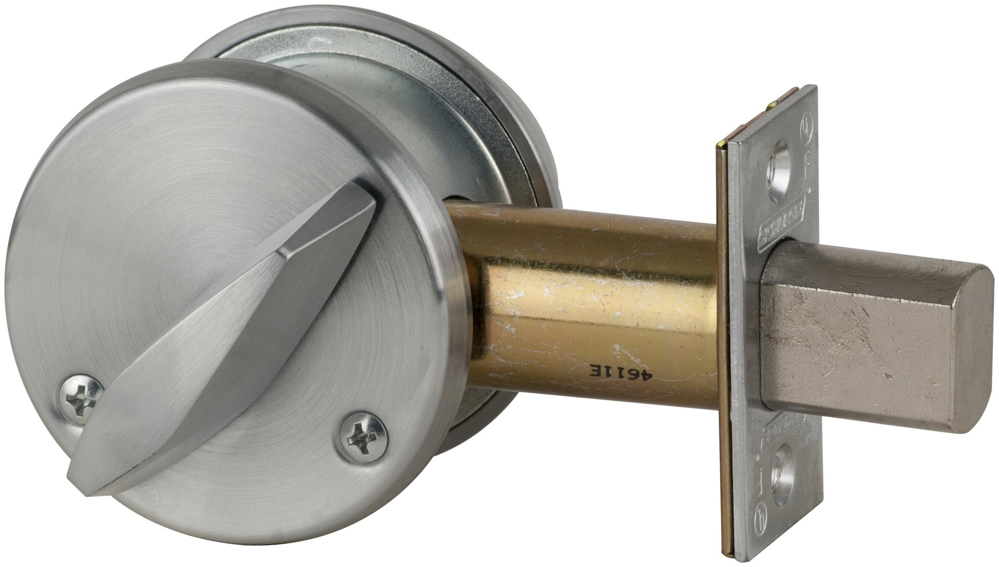 Schlage B660BD B600-Series Commercial Grade 1 Single Cylinder Deadbolt Less Small Format Interchangeable Core (Core Options Provided) Satin Chrome