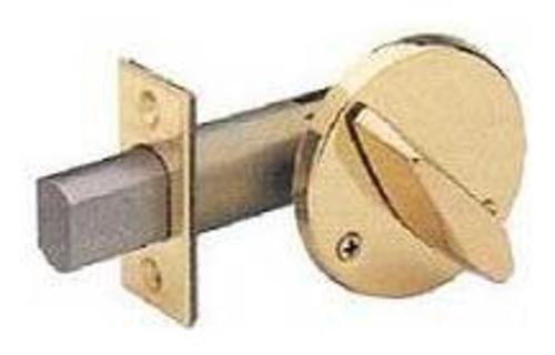 Schlage B680 One Sided Thumbturn Deadbolt Without Exterior Trim B600 Series Polished Brass Door Hardware Deadbolts Interior One Sided Deadbolts