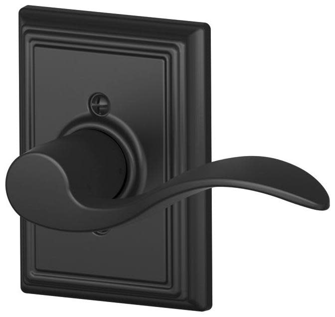 Photos - Door Handle Accent Schlage F170-ACC-ADD-RH Right Handed Non-Turning One-Sided Dummy Door Lever with Decorative Addison Trim Matte Black