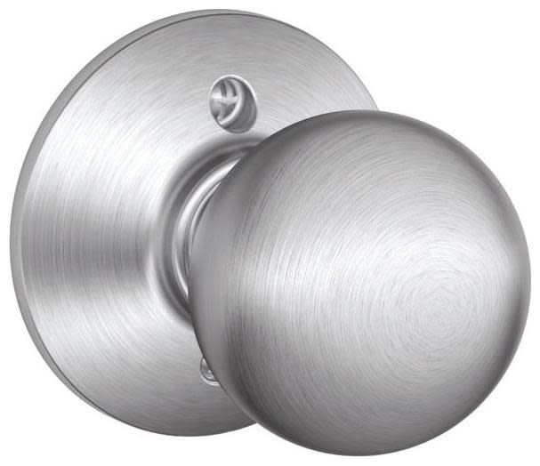 Photos - Door Handle Schlage Orbit One-Sided Dummy Door Knob for One Side of the Door - Satin Chrome - F170ORB626 F170ORB626