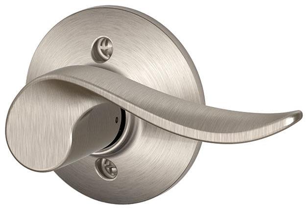Photos - Door Handle Bronze Gym Schlage F170-SAC-RH Sacramento Right Handed Non-Turning One-Sided Dummy Door Lever Satin Nickel Door Hardware Door Levers Du 