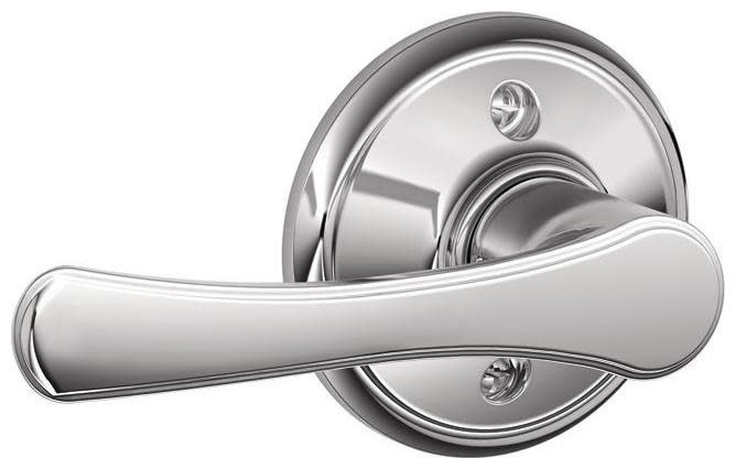 Photos - Door Handle Bright Schlage F170-VLA Avila Non-Turning One-Sided Dummy Door Lever  Chrome Door Hardware Door Levers Dummy Door Levers F170 