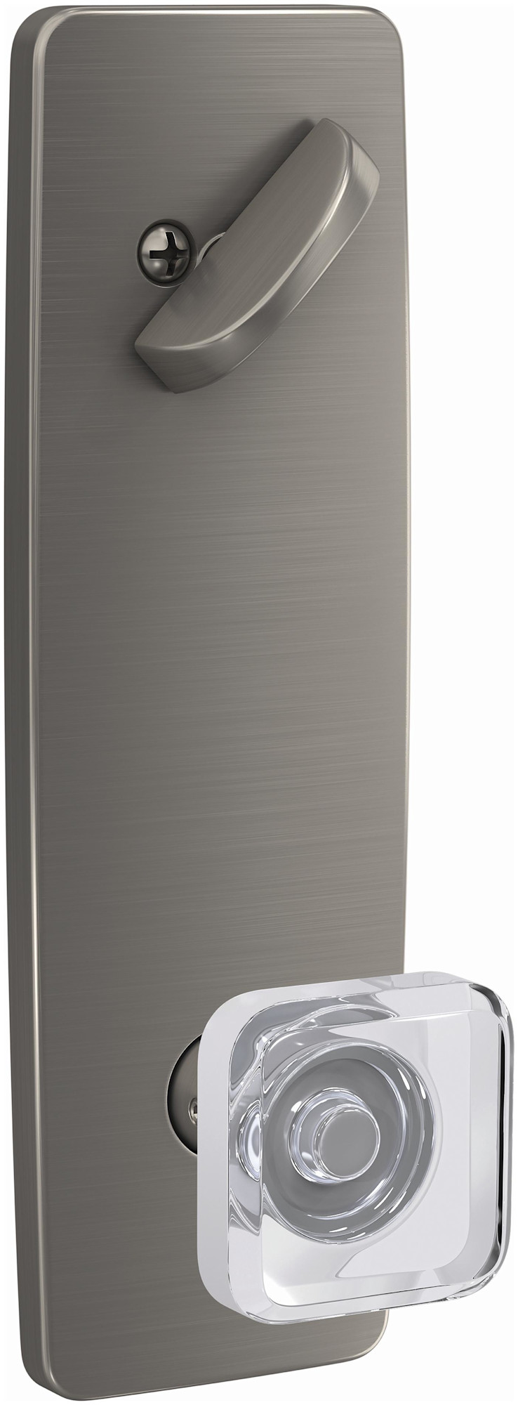 Schlage FCT59-KYL-GEE Custom Single Cylinder Keyed Entry Interior Only Pack with Kyle Lever and Greene Trim Satin Nickel Door Hardware Handlesets