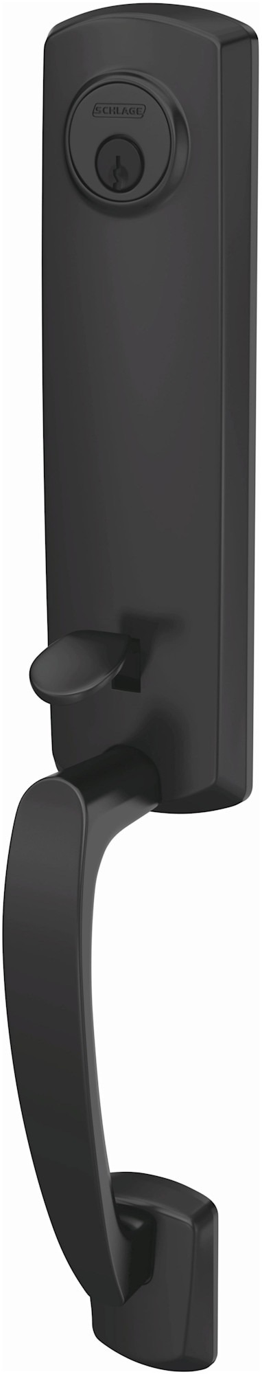Photos - Other for Repair Custom Schlage FCT92-GRW  Greenwich Exterior One-Sided 3/4 Trim Dummy Handleset - Interior Side Sold Separately Matte Black D 