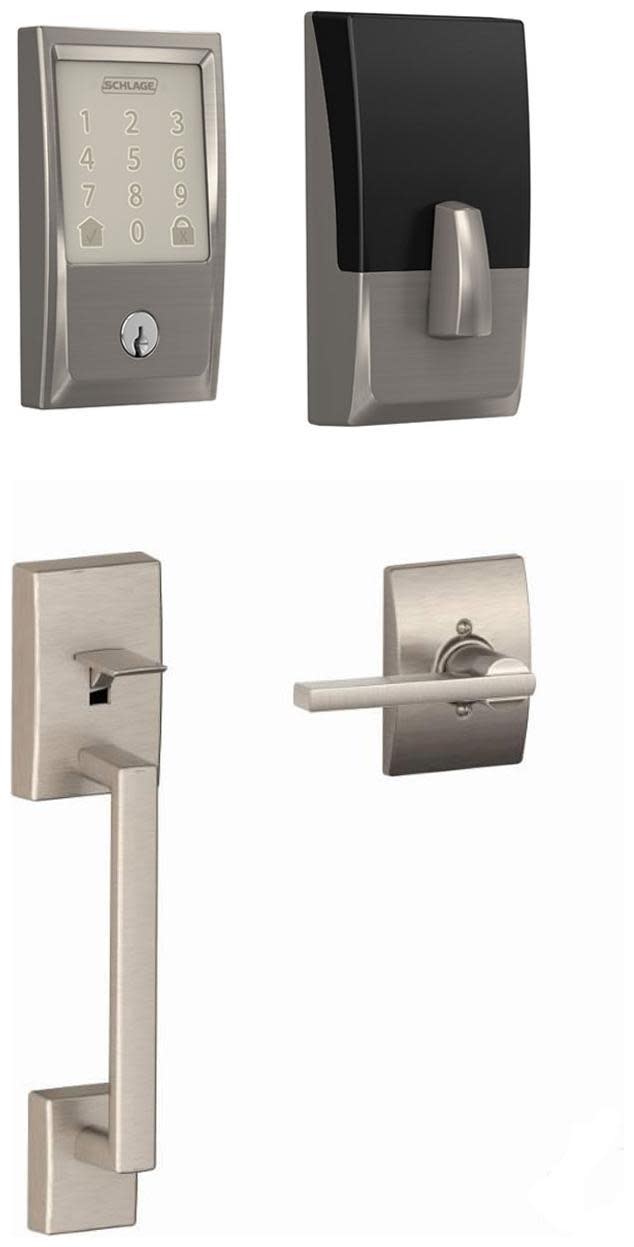 Photos - Door Handle Deadbolt Schlage BE489WB-CEN-LAT-CEN Encode WiFi Enabled Electronic Keypad with Century Entry Handleset and Latitude Lever S