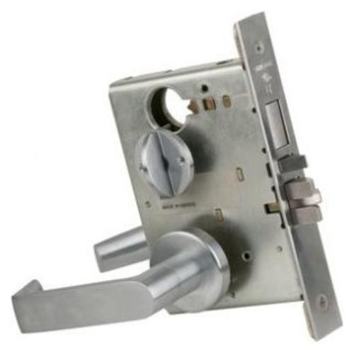 Schlage L9466 L-Series Commercial Grade 1 Mortise Keyed Entry Double Cylinder Storeroom / Utility Lock Door Lever Set with Deadbolt Satin Chrome