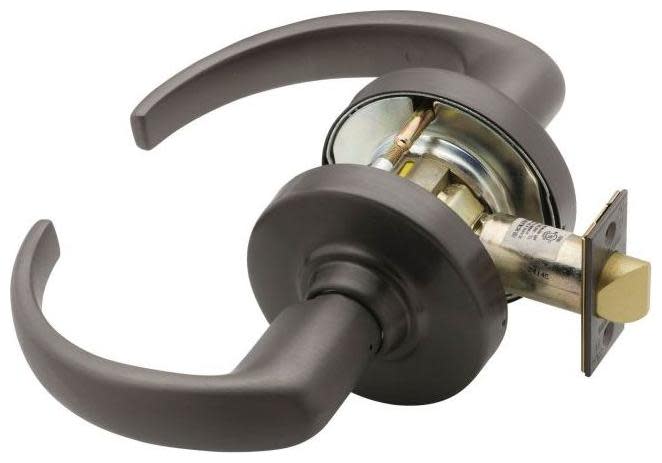 Photos - Door Handle Sparta Schlage ND10S-SPA  Heavy Duty Passage Door Lever Set Oil Rubbed Bronze Door Hardware Door Levers Passage Door Levers N 