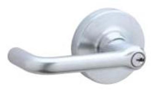 Schlage ND94BD-TLR Tubular Commercial Heavy Duty Vandlgard Keyed Classroom Door Lever Set Less Small Format Core Satin Chrome Commercial Door Hardware