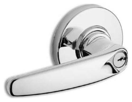 Schlage ND94RD-ATH Athens Commercial Heavy Duty Vandlgard Keyed Classroom Door Lever Set Polished Chrome Commercial Door Hardware Door Levers Keyed